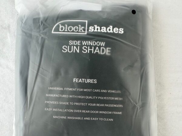 Block Shades Sock Rear Car Door Window Cover Blinds Sun Protection Sedan 2 Pack - Image 11